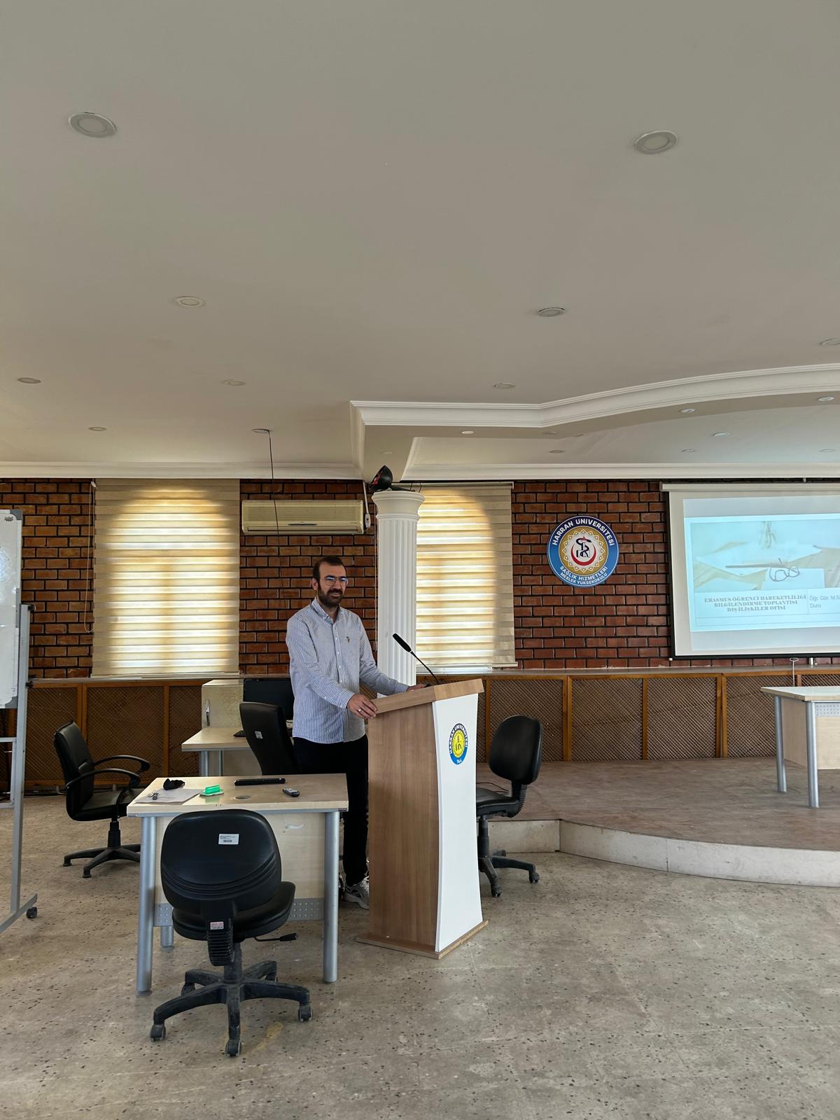 Harran Üniversitesi Sağlık Hizmetleri Meslek Yüksekokulu’nda Erasmus Programı Tanıtıldı.